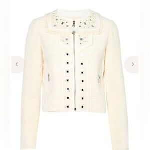 Rebecca Taylor Cream Textured Blazer